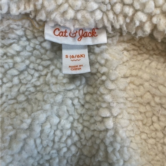 🎉HOST PICK🎉 Cat & Jack size a small (6/6x) jean wool jacket - Picture 7 of 7